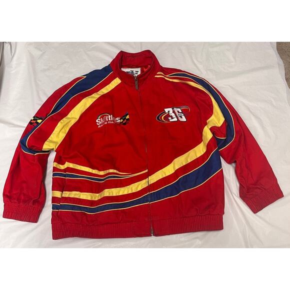 Vintage Skittles Racing Team Jacket Ernie Irvan #36 Track Gear Size XXL - Picture 14 of 16